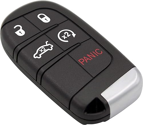 Miniatura 2 de Keyless2Go Repuesto para llave inteligente de proximidad de 5 botones para Chrysler Dodge M3M-40821302 68155687 AB