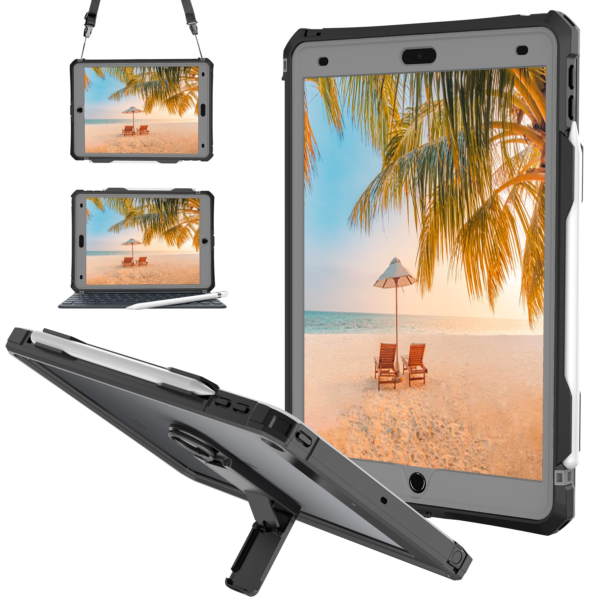 Amazon.com: ShellBox Case for iPad 10.2 9th/8th/7th,Full-Body