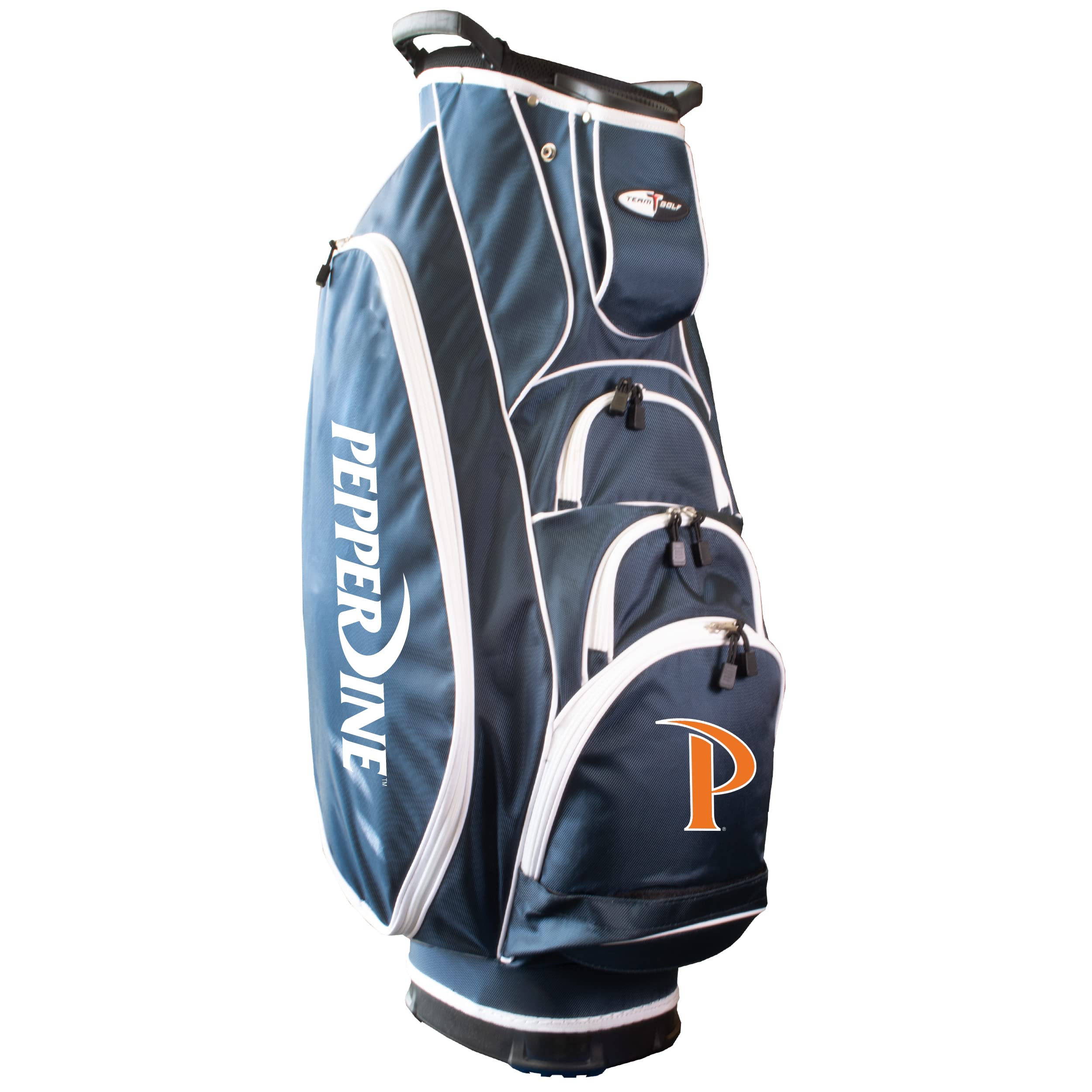 Team Golf NCAA Pepperdine Albatross Golf Bag Lightweight, 10-Way Club Divider, Spring Action Stand, Insulated Cooler Pocket, Velcro Glove and Umbrella Holder & Lift Assist Handles