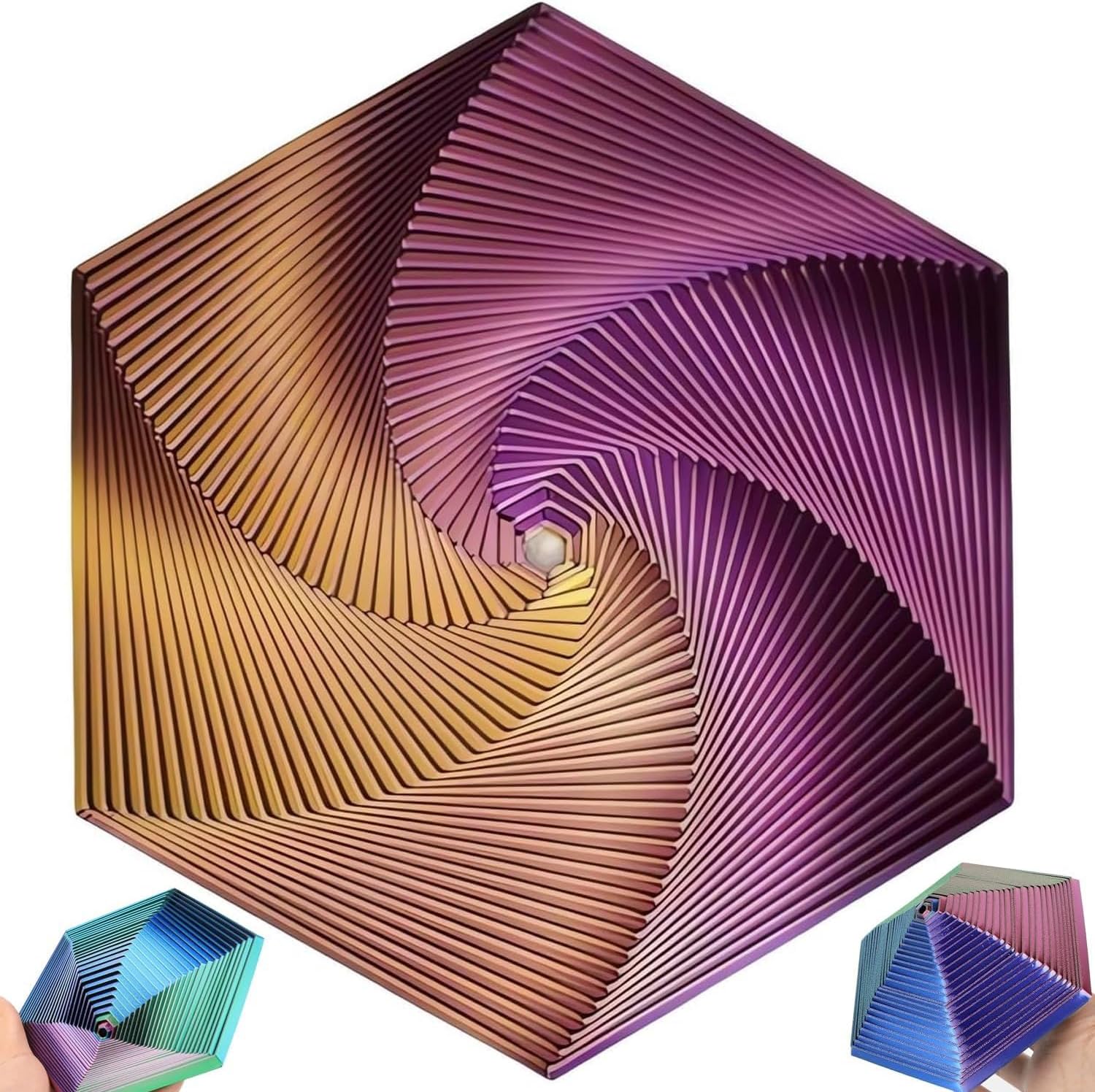 3D Printed Toys, Fractal Fidget Hexagon, Stress Relief Toys, Anxiety And Stress Relief, Cube