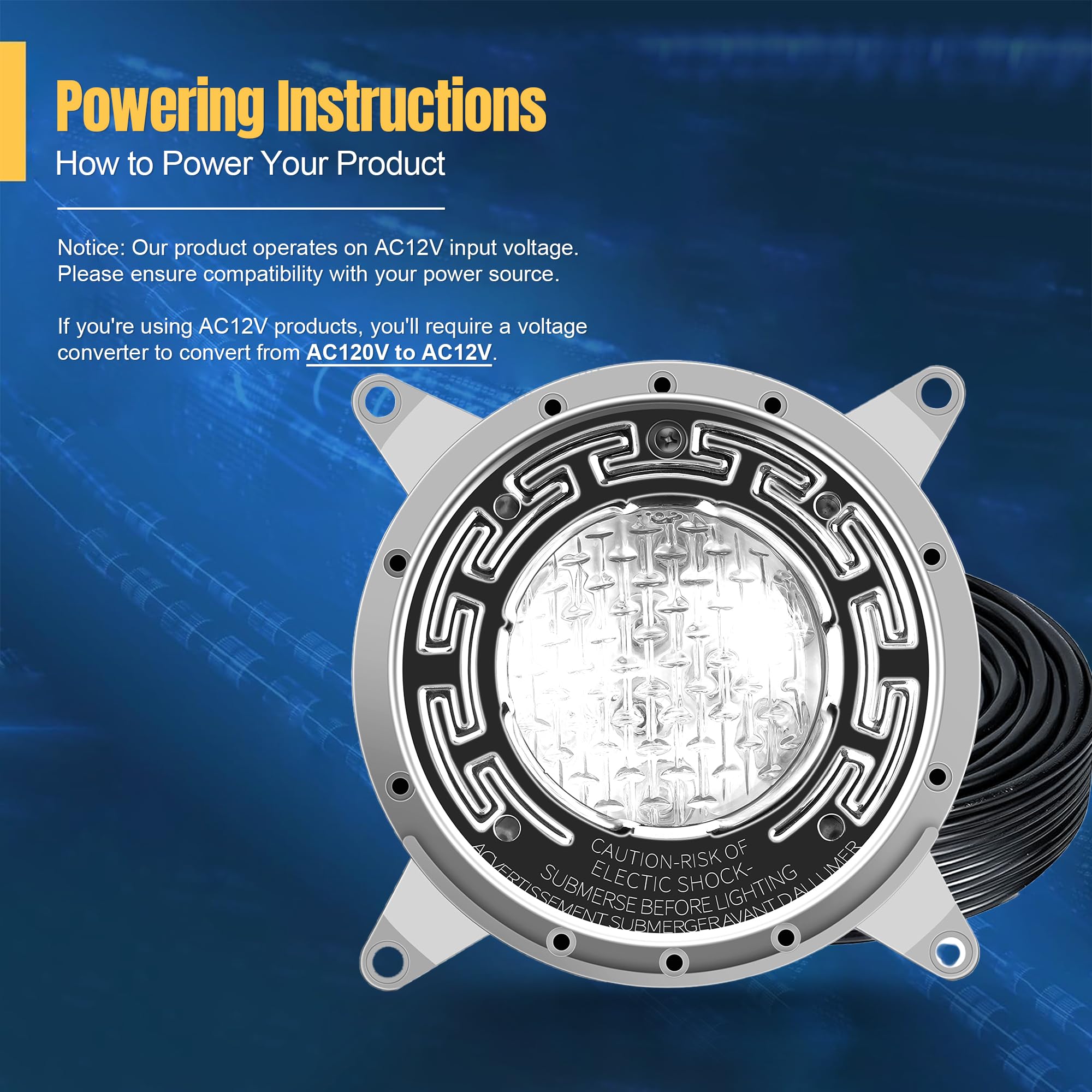 Snapklik.com : Pool Lights For Inground Pool, 6 Inch LED RGBW Color ...