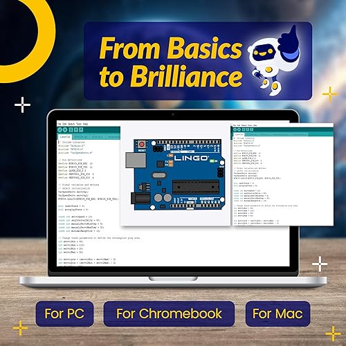 Miniatura 2 de LINGO Kit de codificación STEM - Construye y codifica tu propio sensor de respaldo para automóvil - Aprende a codificar con guías paso a paso -