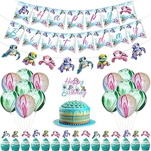 Fondant Sea Turtle Cake Topper: Under The Sea Birthday Decor - Ireland - View #12