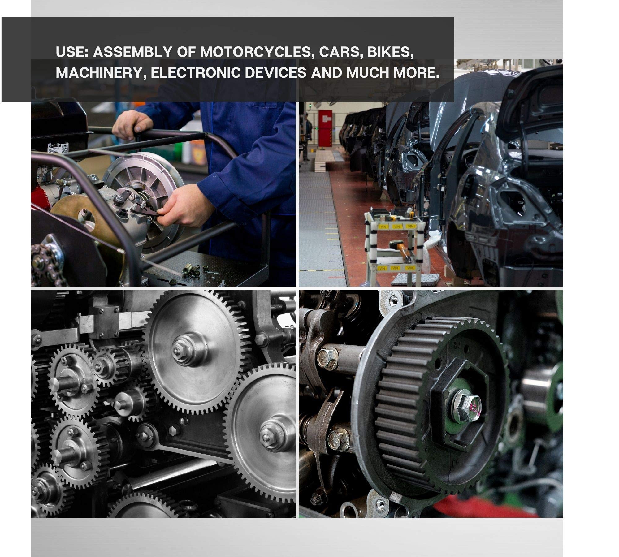 DOJA INDUSTRIAL | Dadi Autobloccanti | Filettatura M10 | 25 Pezzi | Acciaio Zincato | Dadi di Sicurezza Esagonali con Barre Filettate | Ampio Uso: Ferramenta, Idraulica, Ferramenta, Domestico