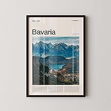 Bavaria Germany Wall Art, Alpine Landscape and Castle Print, Bavaria Poster, Scenic Southern Germany Photography, Historic Region Decor