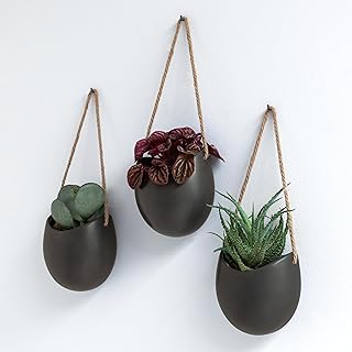 Kazai. Wall Planters -Ellie- | Hanging Ceramic Plant Pots 3 Pieces | Wal...