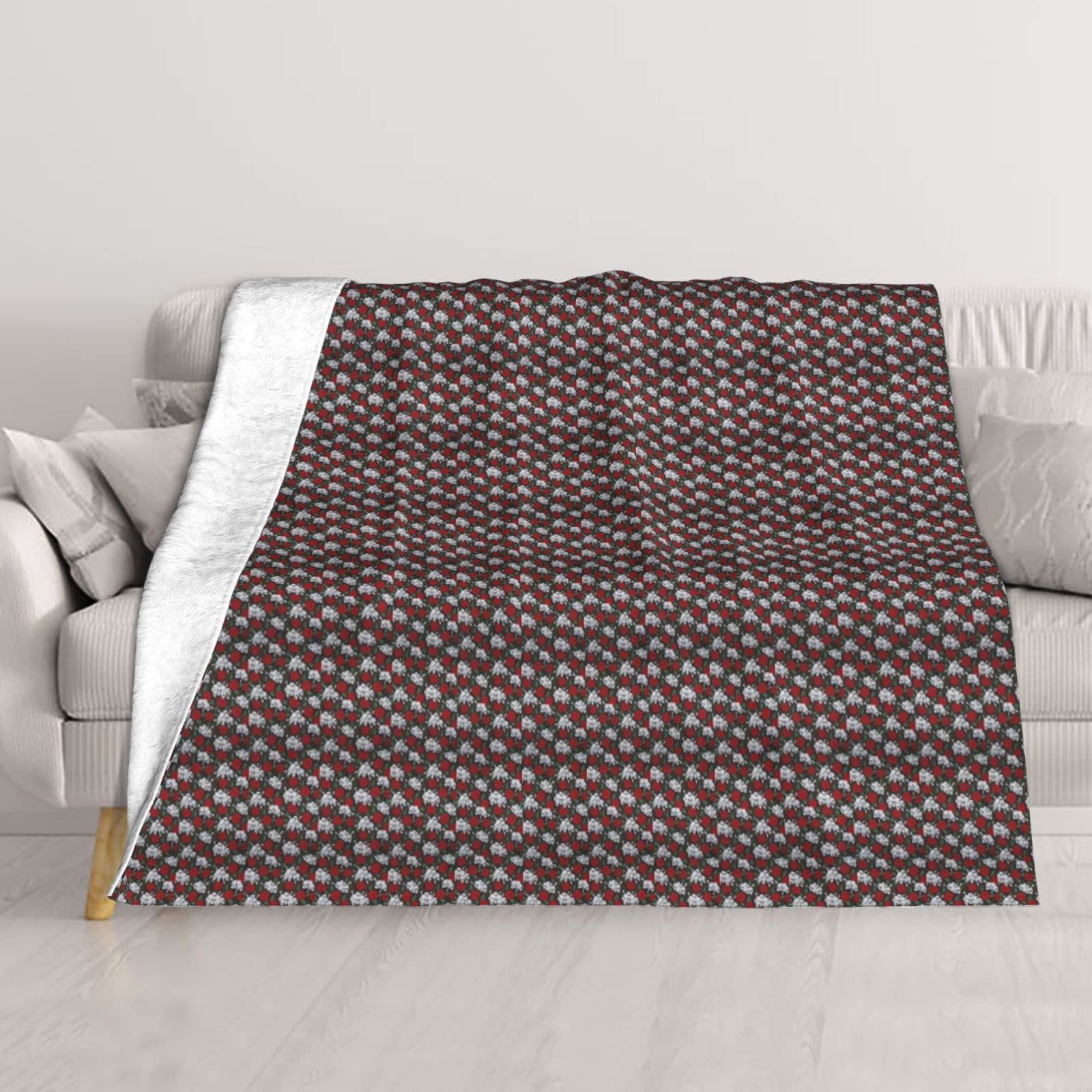 Couverture en peluche super douce pour lit et canapé XL 203x152 cm