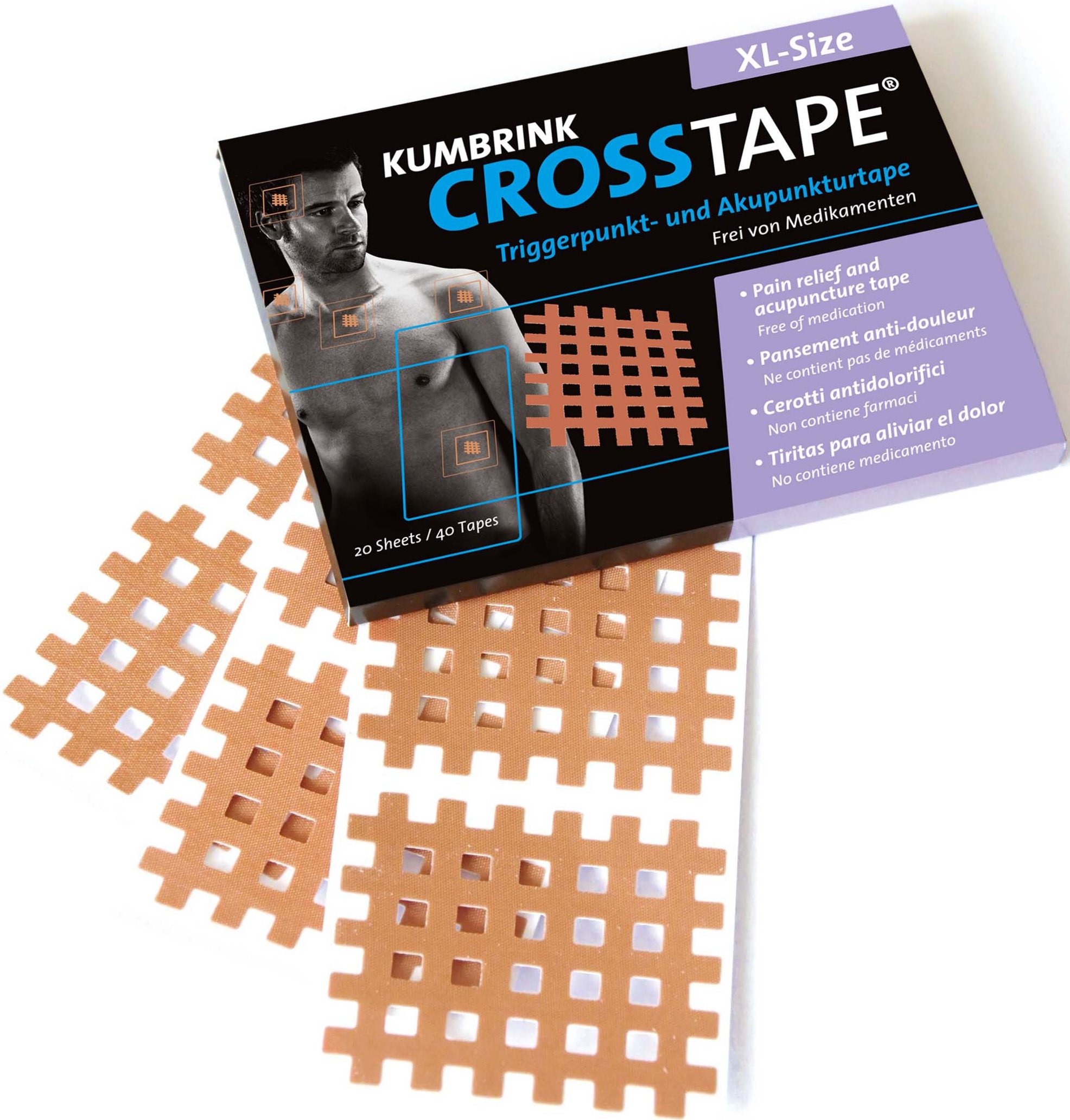 Buy KTape CrossTape XLarge, Tapes for Crosspuncture Therapy Trigger