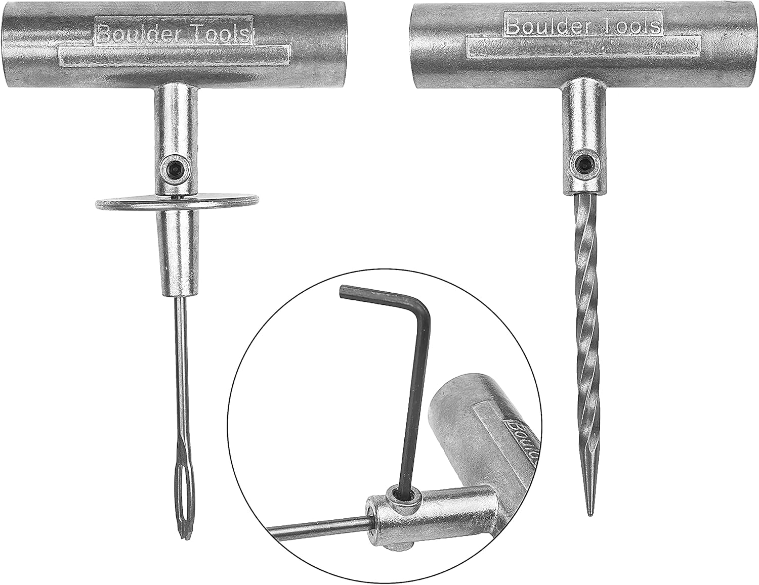 Boulder Tools - Compact Tire Repair kit with Molle Storage Pouch. Heavy Duty Universal Tire Plug Kit, Easily Stores Inside Your UTV, ATV, Truck, Motorcycle, Overlanding Gear or RV : Automotive