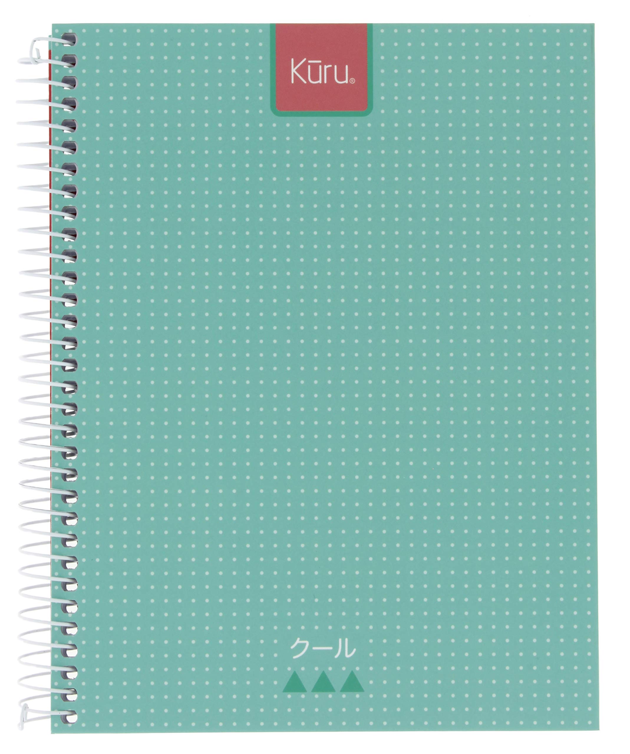 Grafoplás 88525436 A5 Hardcover Notebook, 90 Square, 5 mm, 90 g, Micro-Perforated with 4 Drills, Turquoise, Kuru Stationery Collection