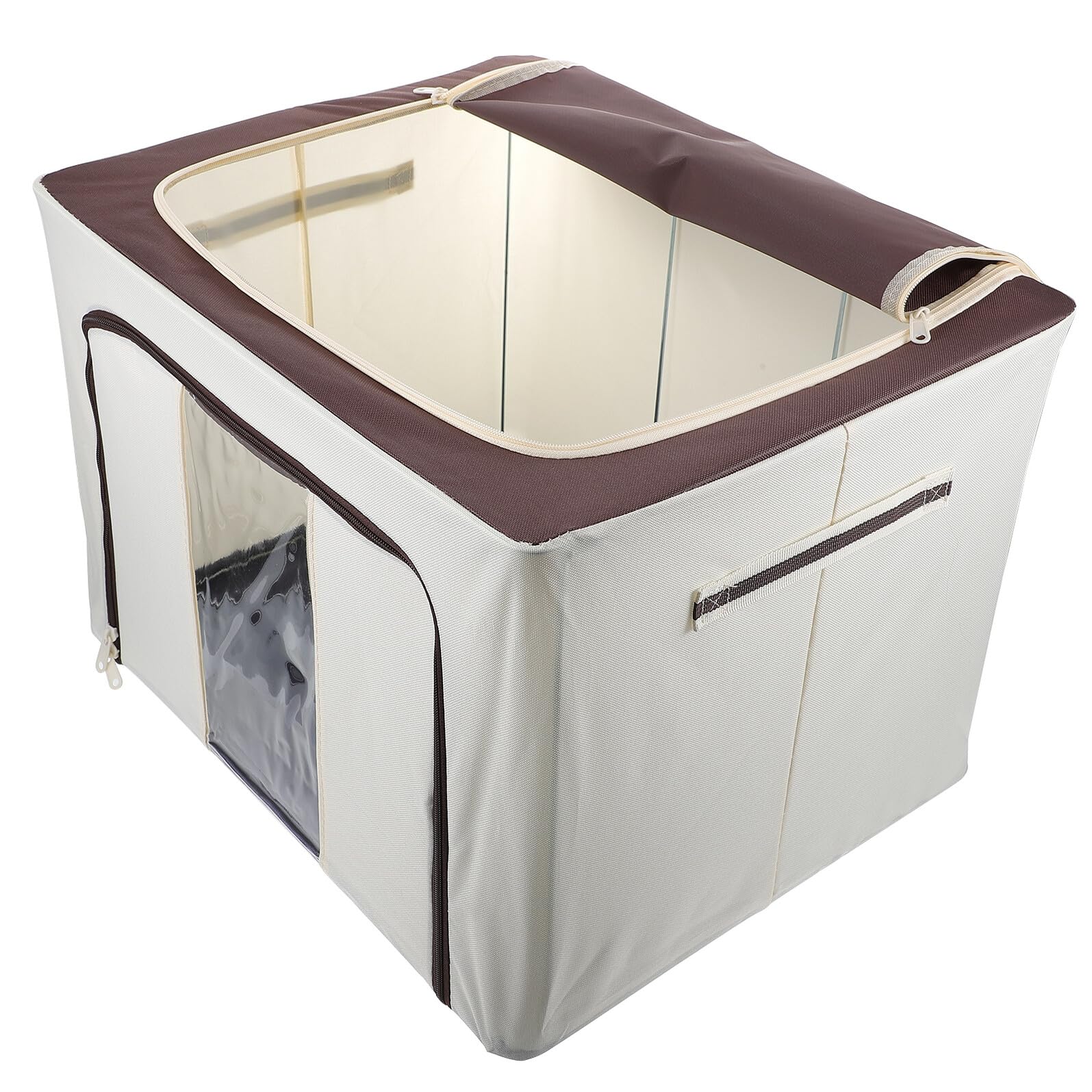 jojofuny Faltbare Sortierbox aus Vliesstoff 72l mit Stahlgestell