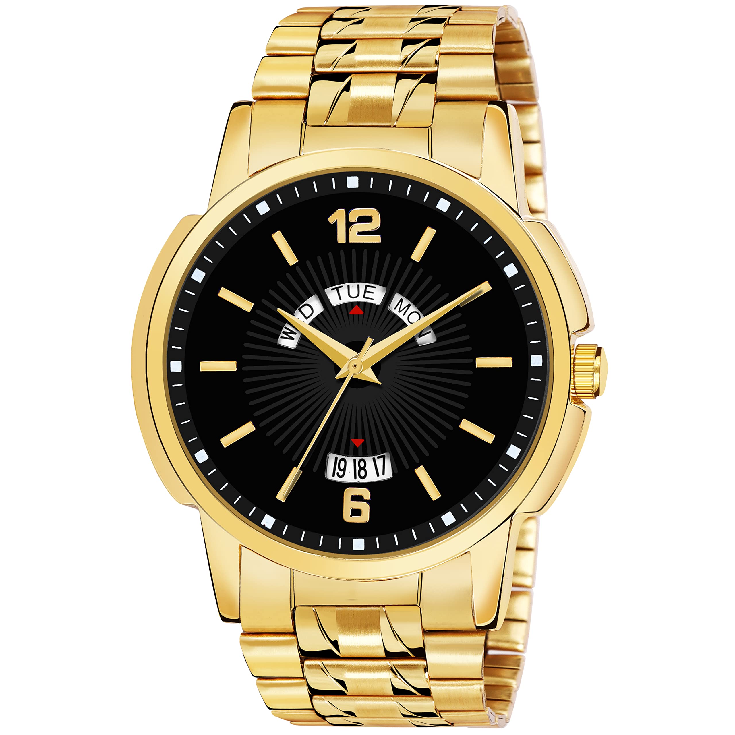 CERO Analogue Mens and Boys Watches (Black Color Dial Gold Colored Strap) (B0BRPW7Y7L) Amazon Price History, Amazon Price Tracker