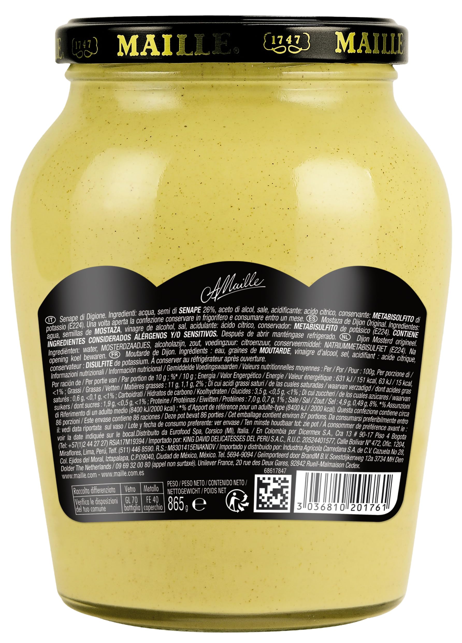 Maille - Mostaza Dijon Original 215 g