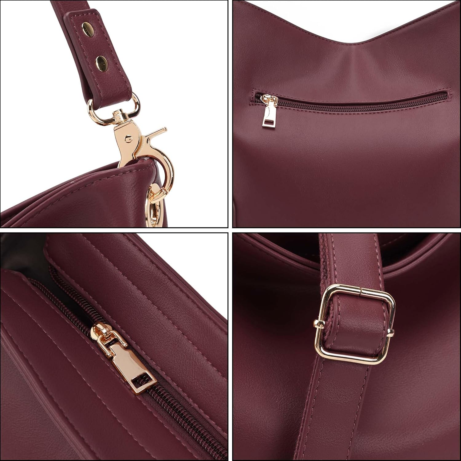 GEMIU Crossbody Bags for Women,PU Leather Handle Satchel Shoulder Purse Bucket Handbag with Adjustable Shoulder Strap
