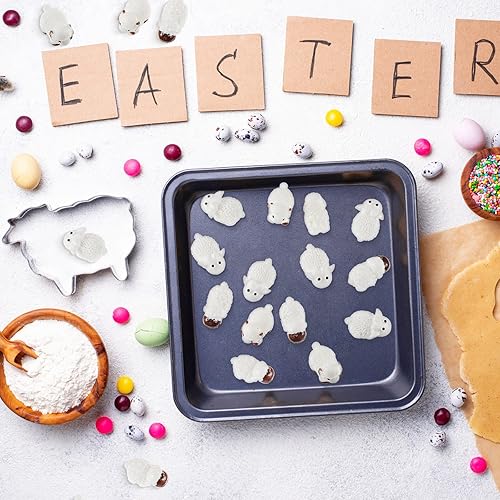 Miniatura 7 de Chunful 40 piezas de resina de ovejas micro lindas pequeñas ovejas miniatura jardín manada de ovejas decoración de paisaje ornamento de resina DIY