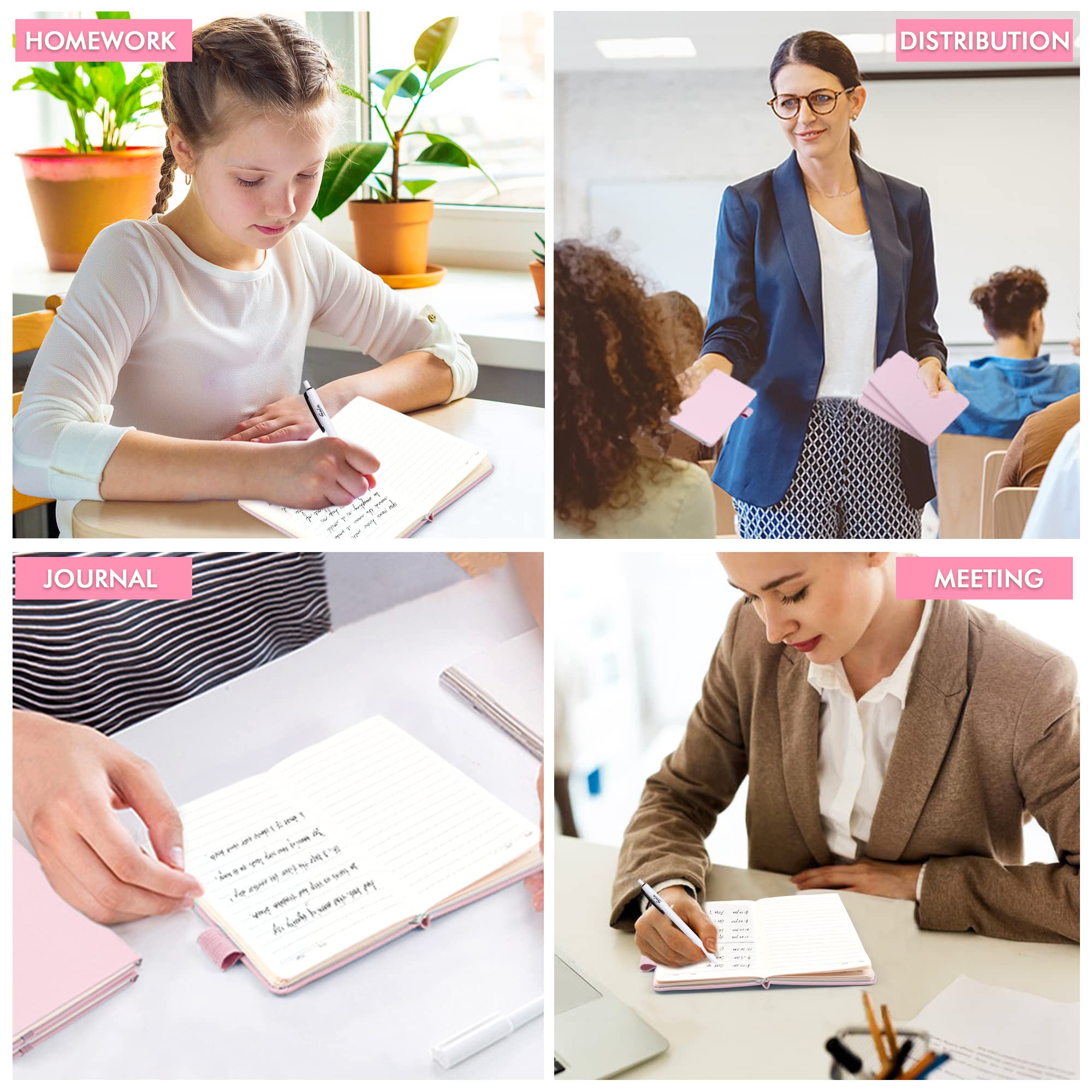 feela Paquete de 15 cuadernos pequeños de bolsillo a granel, mini blocs de notas lindos de tapa dura, diarios rayados con soporte para bolígrafo para notas de negocios escolares, con 15 bolígrafos