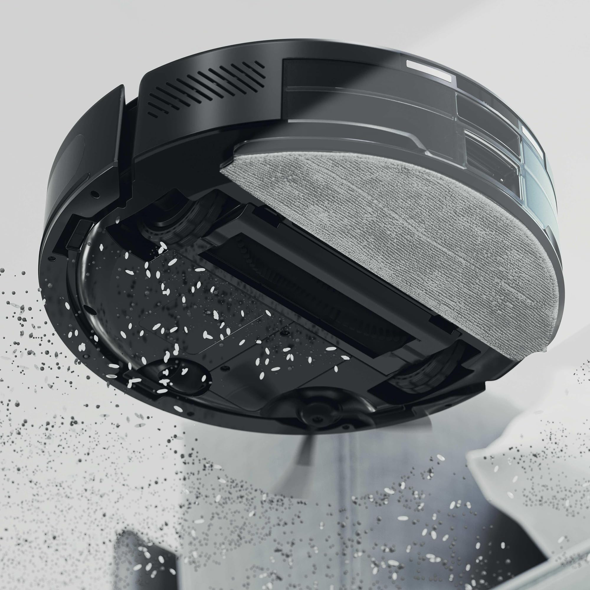 Hoover HG2 Robot Aspirapolvere e Lavapavimenti Hydro, Ultra-Sottile – Potente Aspirazione da 5000Pa, Pulizia sotto i Mobili, Navigazione Laser, Fino a 160 Minuti di Autonomia, [HG2Z30H]