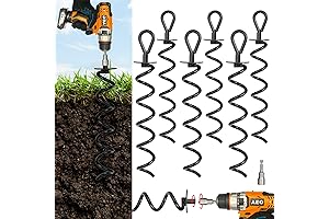 6-Piece 15.3" Earth Anchor: Ultimate Ground Stability for Outdoor Structures