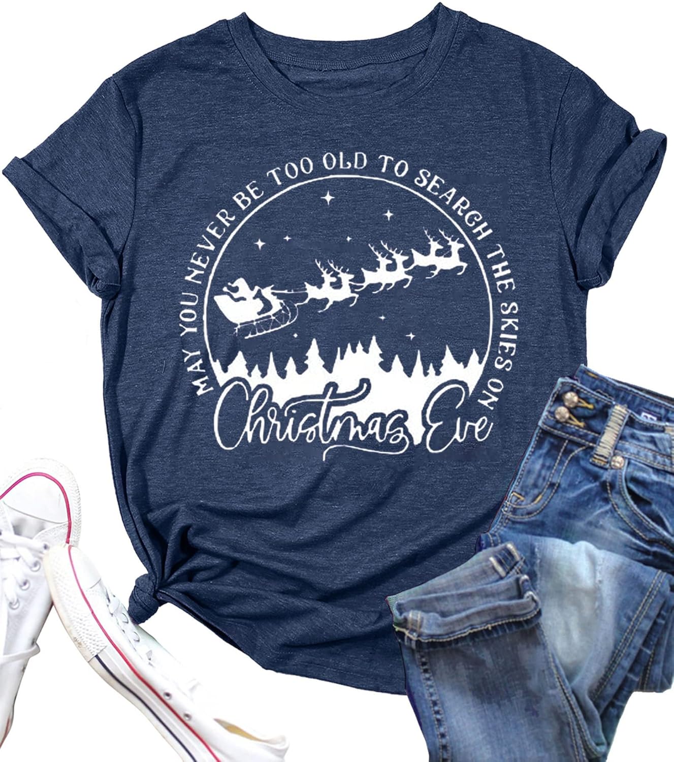 Christmas Shirt for Women Raglan Sleeve Graphic Xmas Festival Shirts