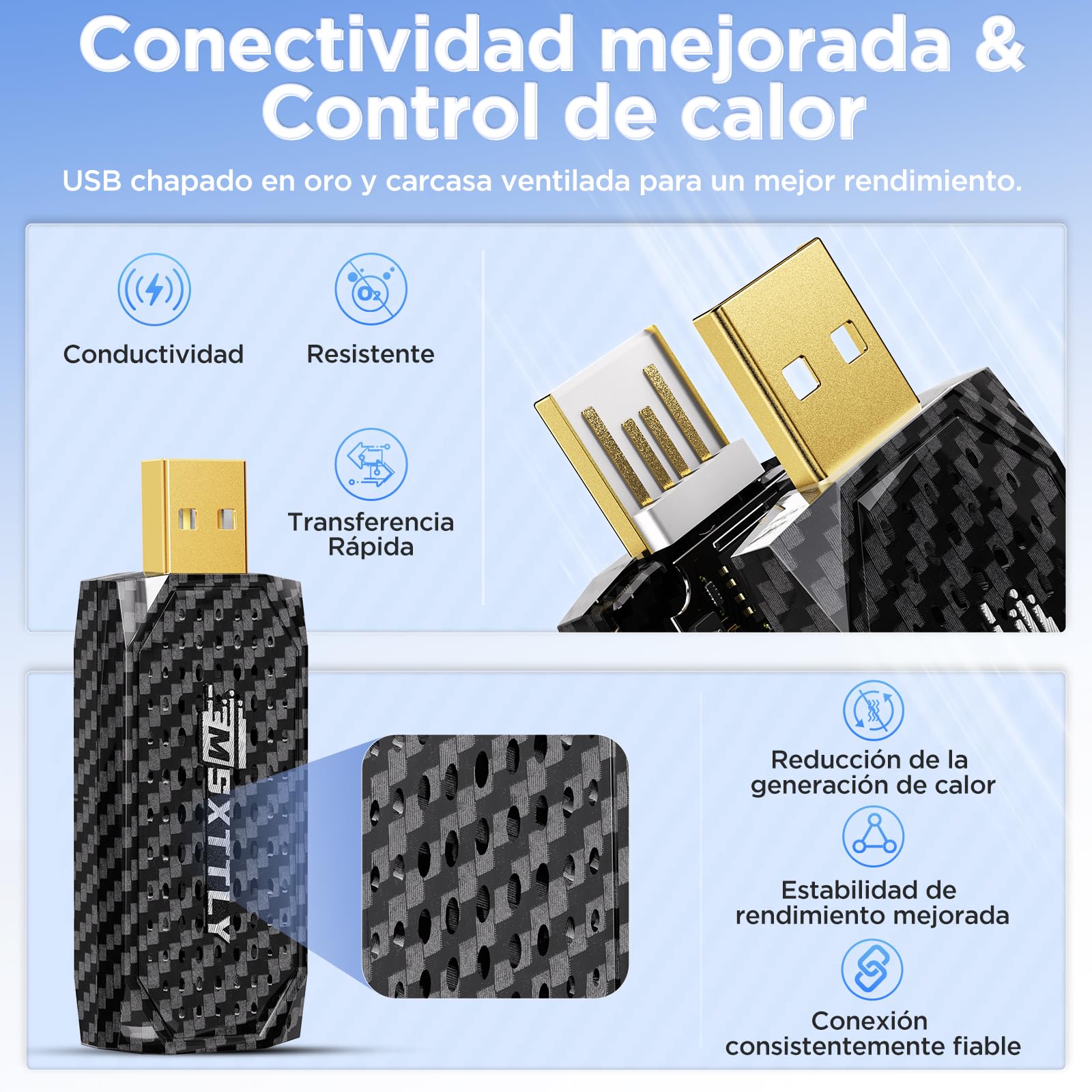 MSXTTLY Mini Adaptador Inalámbrico CarPlay Android Auto 3 en 1, Compatible con Netflix, Youtube, TikTok y Prime Video, para Coches con CarPlay con Cable 2017+, Android 11 e iPhone iOS 10+