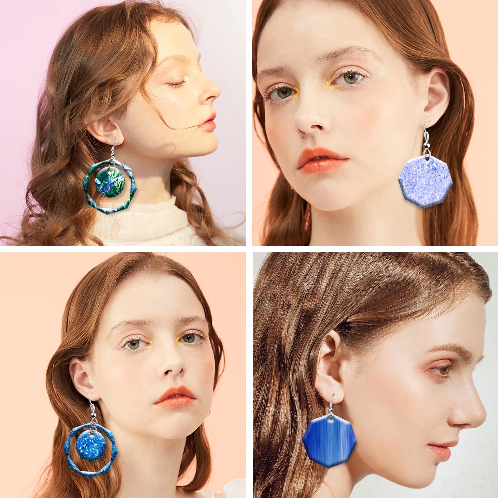 Surakey Resin Earring Mold, 154Pieces Resin Jewelry Molds