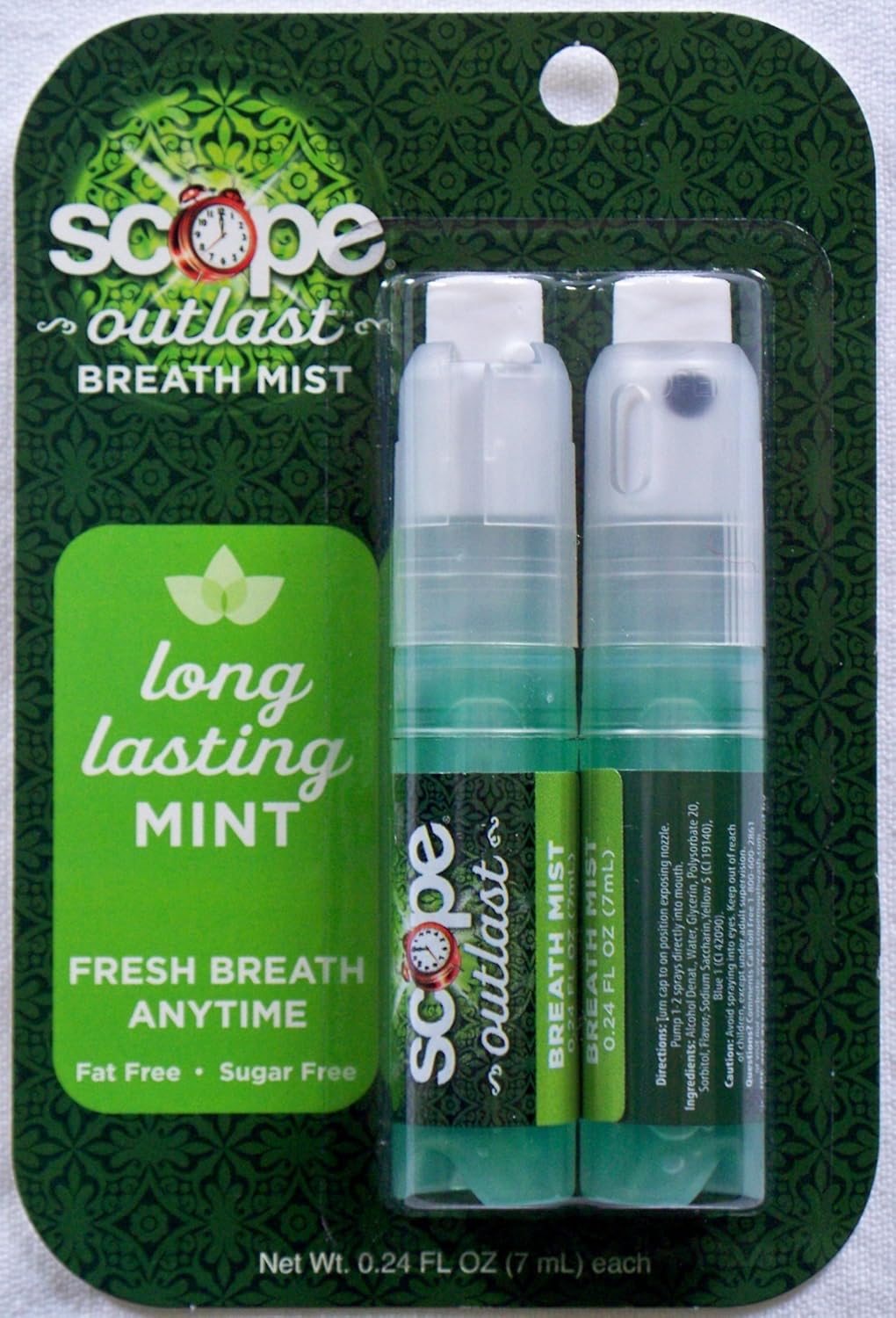 Scope Outlast Breath Mist Long Lasting Mint Breath