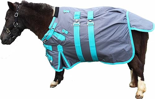 Mini manta de invierno 1000D con diseño de burro pony caballo potro 51974