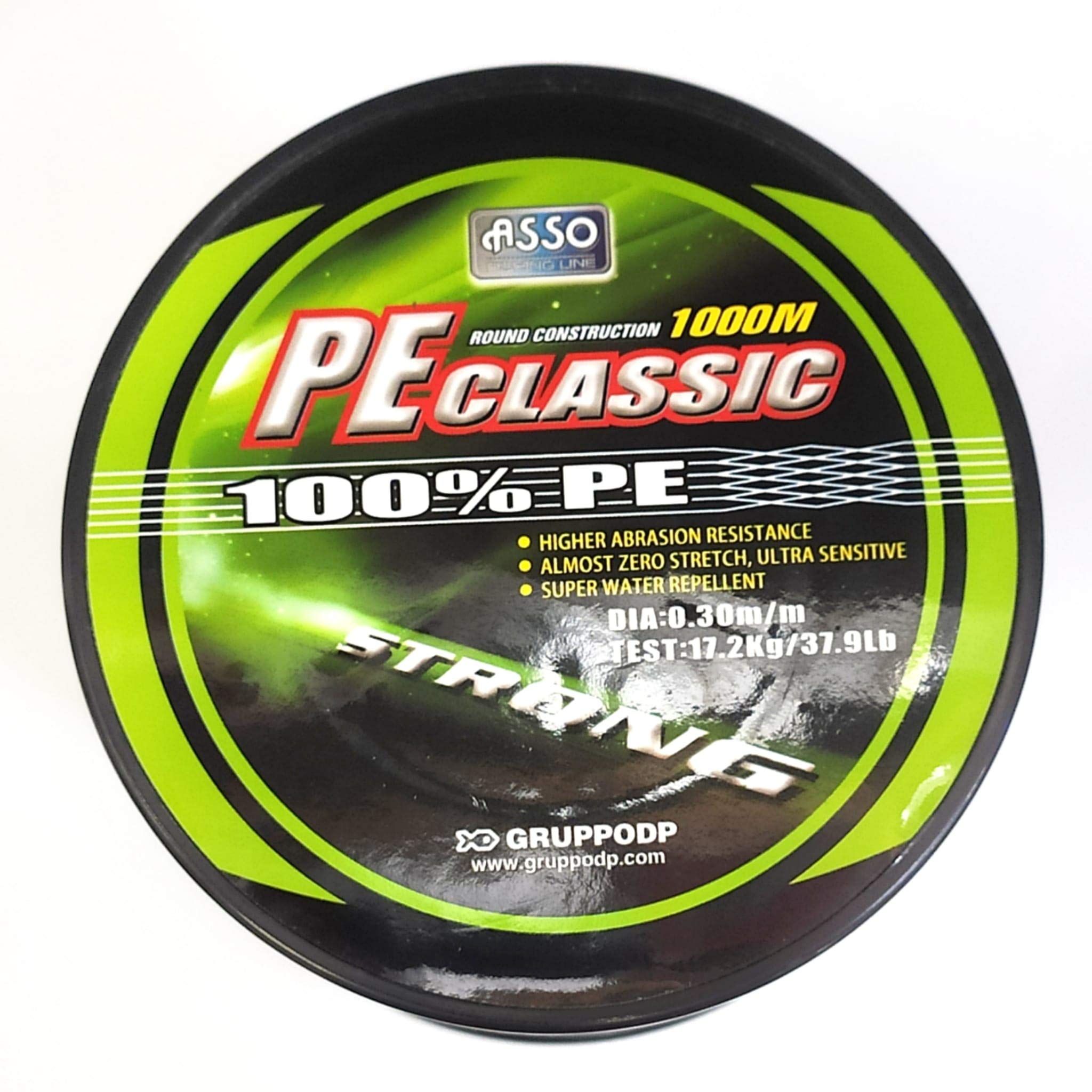 Filo da Pesca TRECCIATO - Asso per Classic 1000 m (Verde, 0.45)