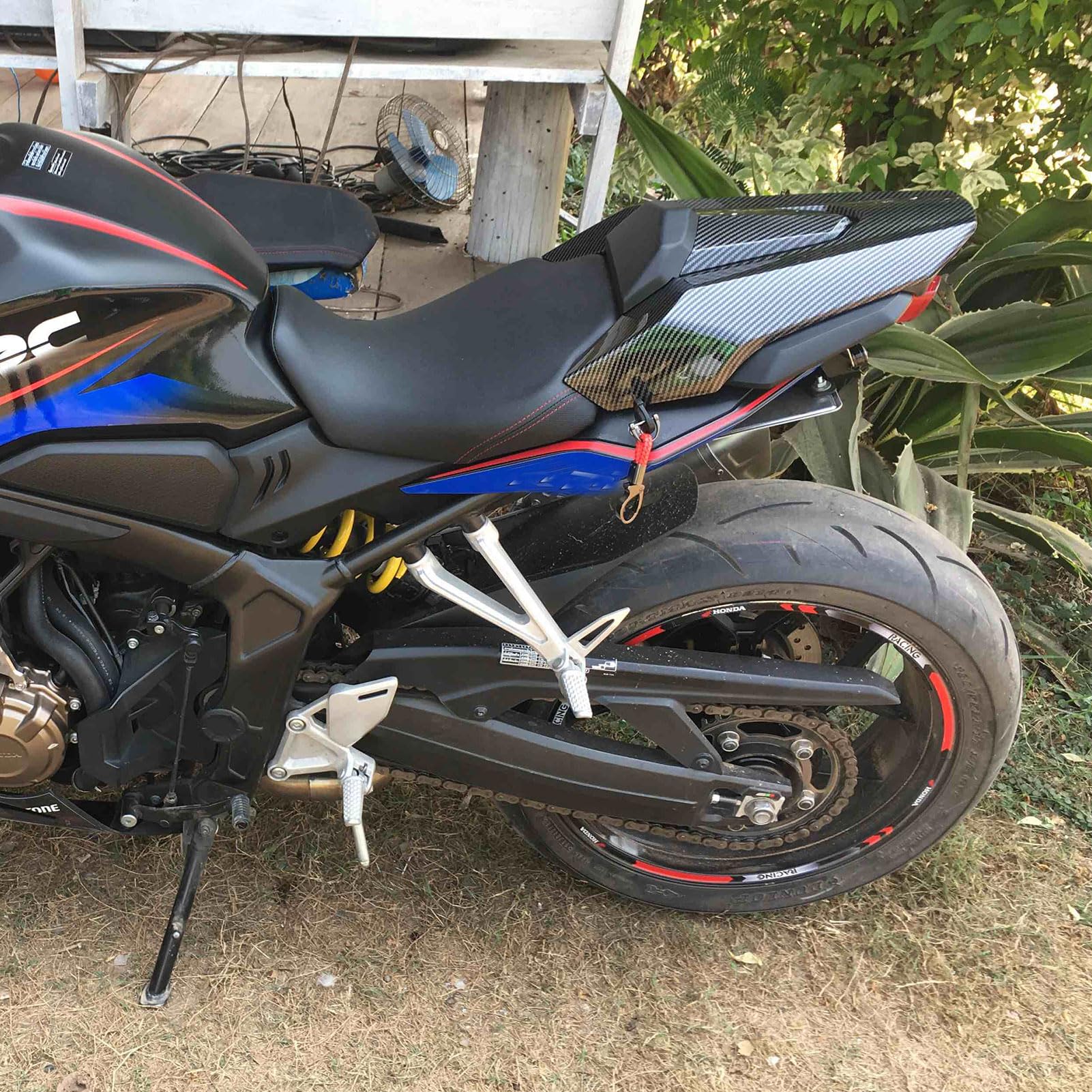 CB650R CBR 650R Soziusabdeckung ABS Heckabdeckung Sitzverkleidung Kohlefaser-Look 2019 2020