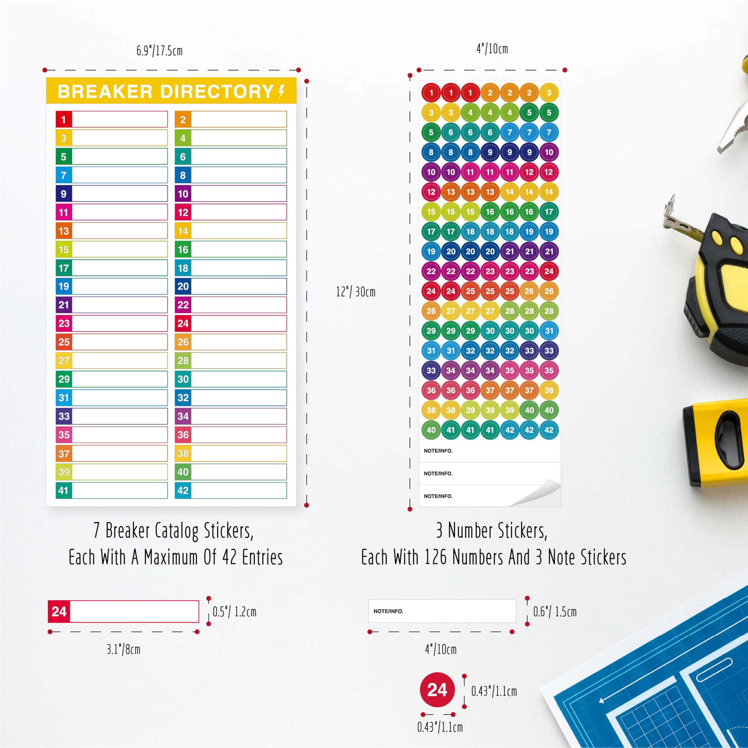 Amazon.com : 10 Sheets Breaker Panel Labels & 3 Number