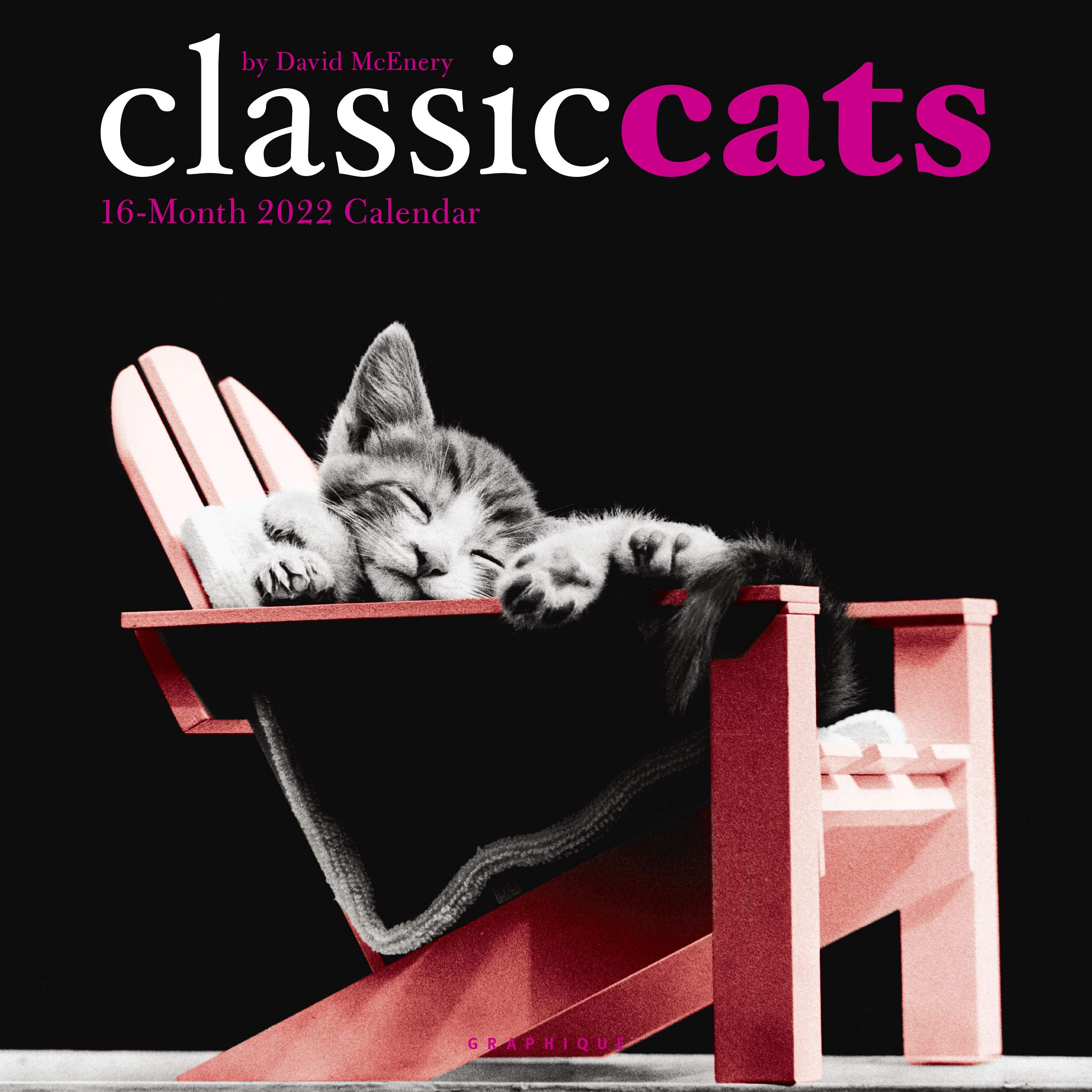 Photo 1 of Graphique 2022 Classic Cats Wall Calendar | 12” x 12” | Thick Paper | Home & Office Organizer | Large Monthly Grid | 3 Languages & Marked Holidays | 4 Month Preview Page for 2023