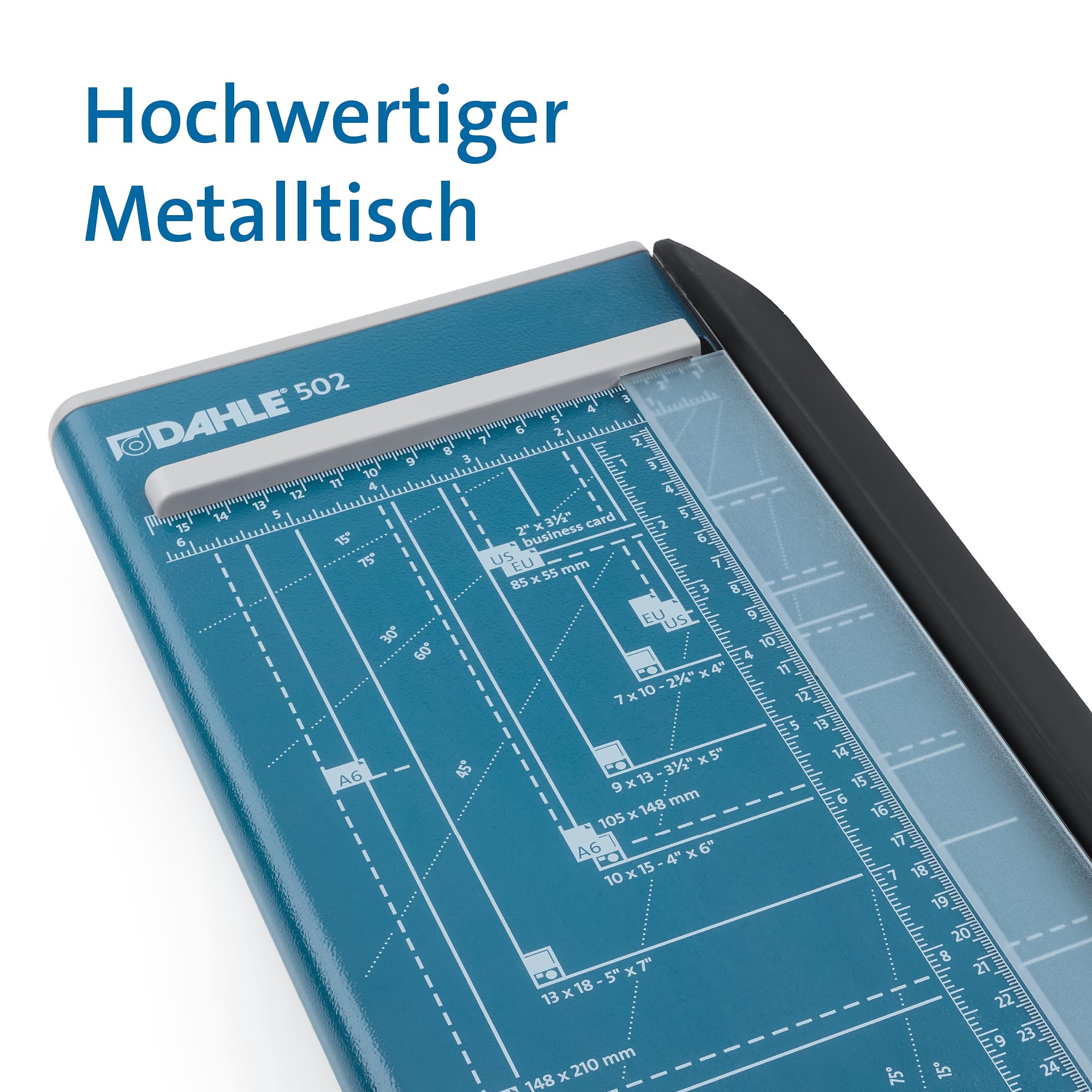 Dahle 502 Papierschneider DIN A4 8 Blatt Schneidleistung Blau