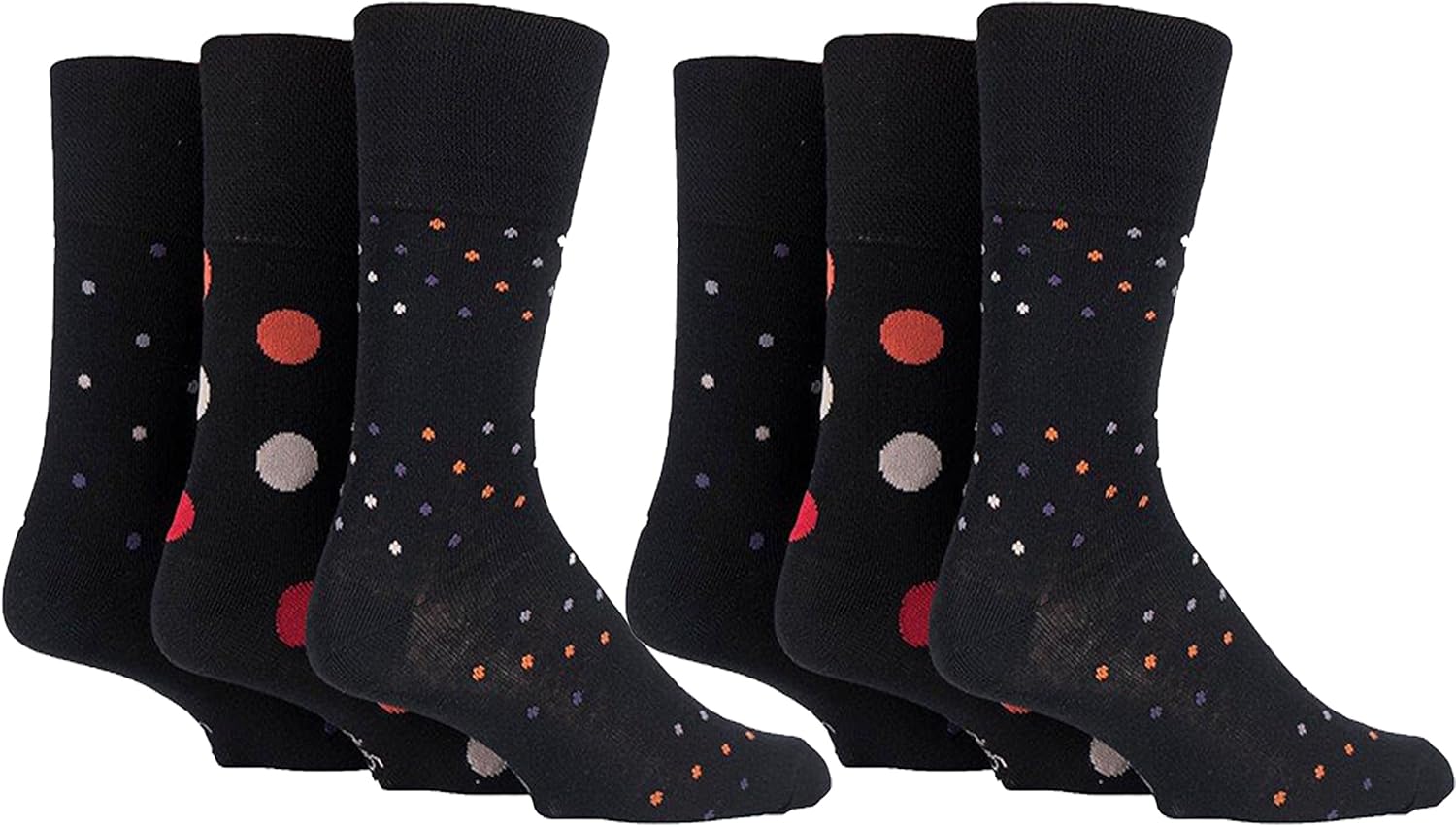 6 Pairs mens gentle grip non elastic socks 611 uk, New for 2017 (MRJ97