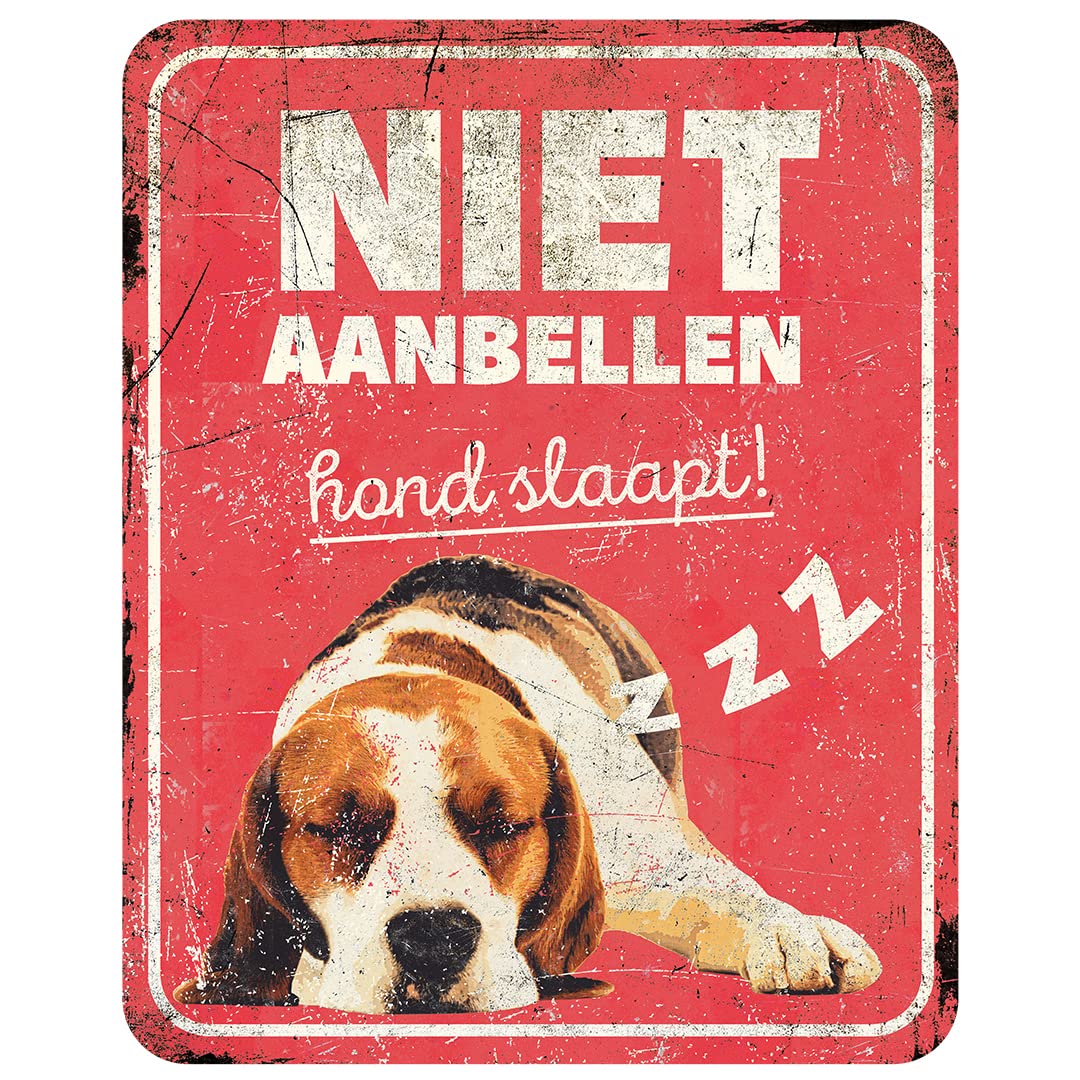 D&d Home - Waakbord - Hond - Waarschuwingsbord General 1 De 25x20x0,3cm D&d Home - Waakbord - Hond - Waarschuwingsbord General 1 De 25x20x0,3cm