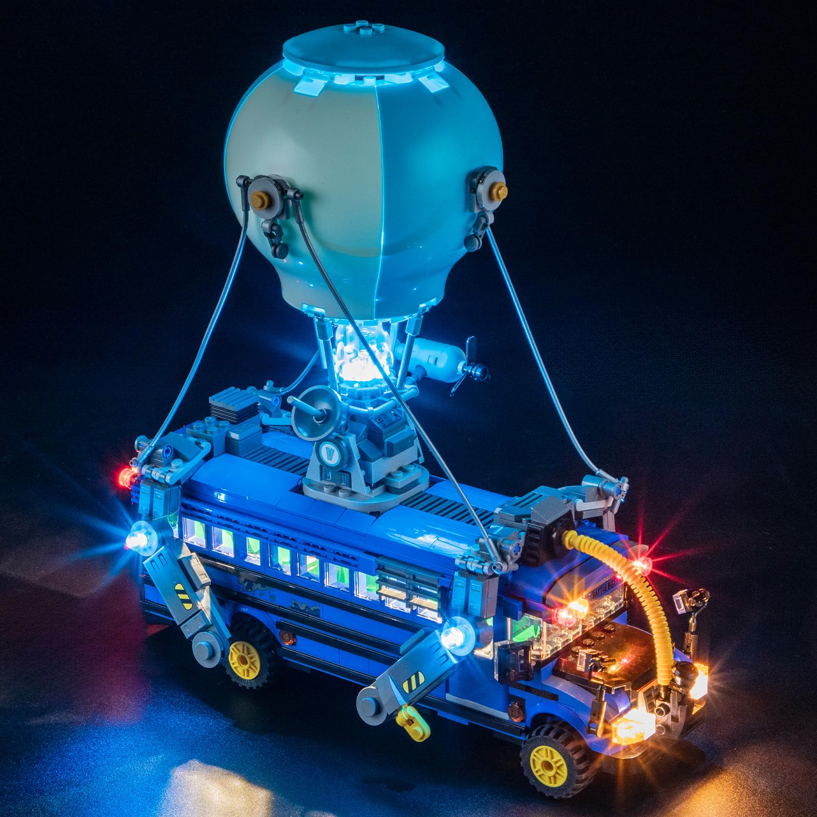 MENZAVA LED Light Set Compatible with Lego 77073 Battle Bus Fortnite Building Blocks Model - Model Set NOT Included