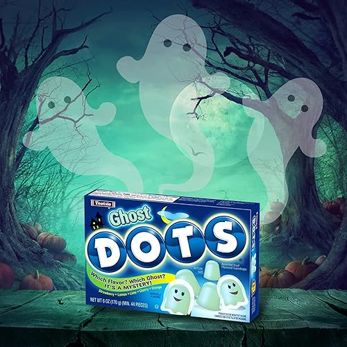 Miniatura 3 de Ghost Dots - Cajas de cine de dulces de Halloween caramelo de sabor misterioso para recuerdos de fiesta y rellenos de bolsas de golosinas paquete de