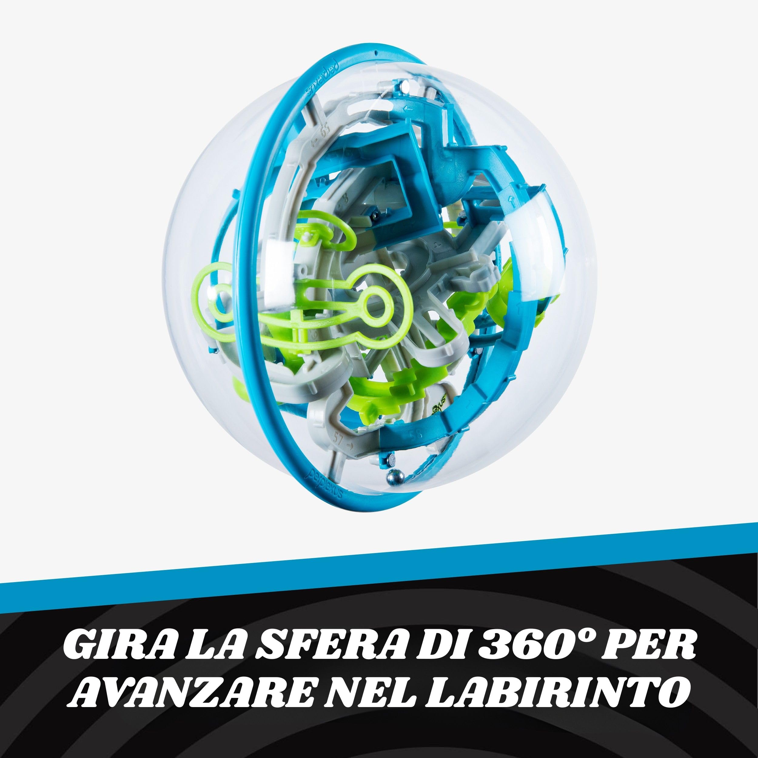 Perplexus Rebel Labirinto 3D Originale Sfera 70 Ostacoli Rompicapo Gioco Abilità Logica Bambini 8+ Adulti
