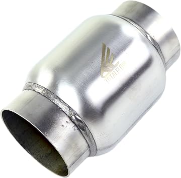 TOTALFLOW 646 Mini Race Exhaust Muffler | 409 Stainless Steel | 3.5" Inner Diameter Inlet - 3.5" Outer Diameter Outlet | Resonator