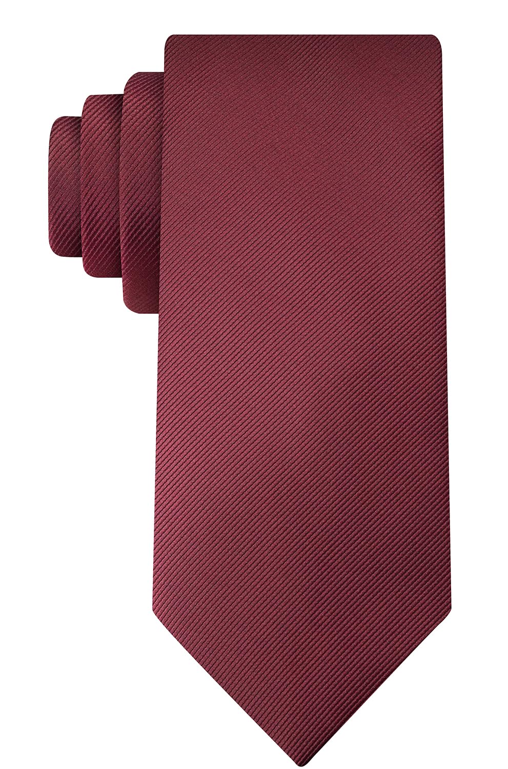 KissTies Mens 58'' Regular Burgundy Red Tie Business Wedding Necktie + Gift Box