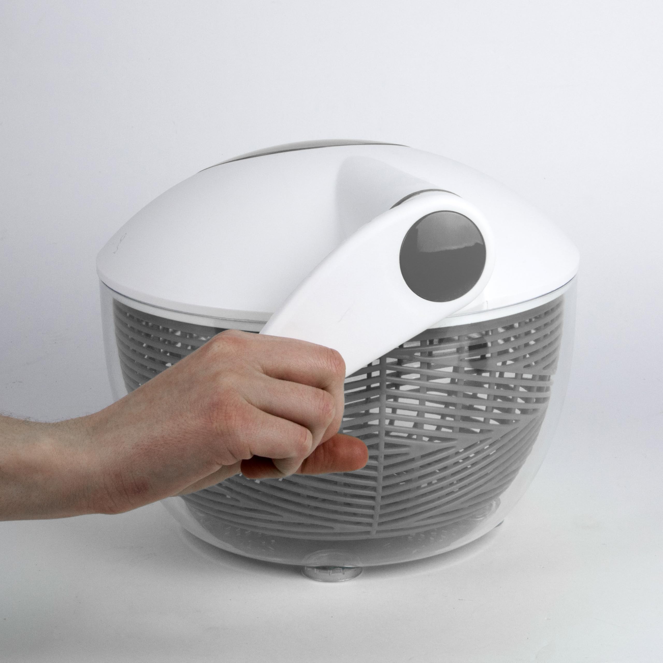 Macchina centrifuga Insalata Manuale Pratica Grigio