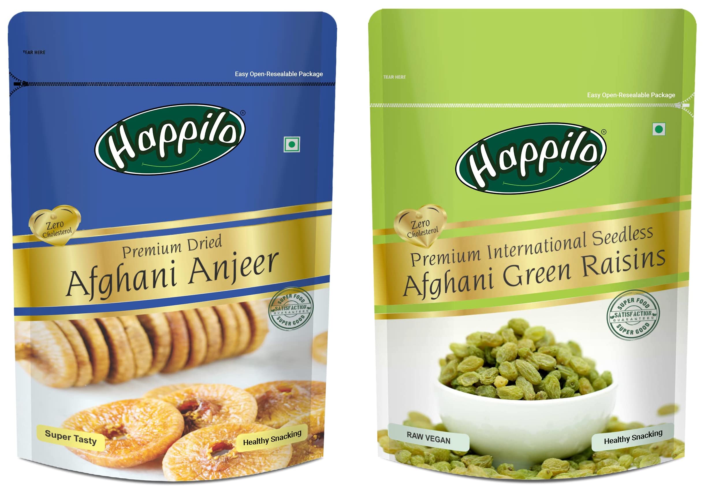 Happilo Premium Afghani Anjeer,Dried, 200 Gram & Premium Seedless Afghani Green Raisins 200 Gram (B09VB6P5XH) Amazon Price History, Amazon Price Tracker