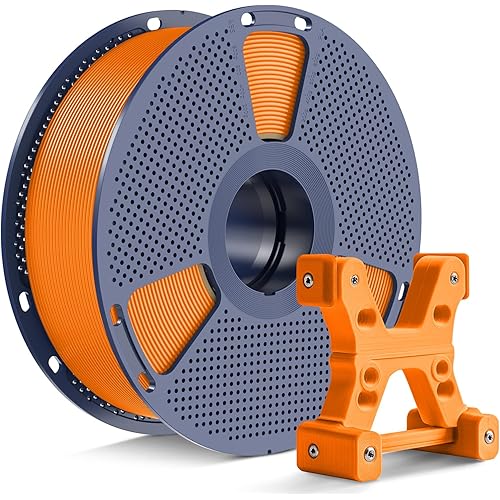 PETG Filament 1.75mm, Ultra Tough, Heat Optimized, Odorless, 1kg(2.2lbs) SUNLU PETG 3D Printer Filament, Dimensional Accuracy +/- 0.02mm, Orange