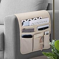 Vista 12 de Teniux Soporte de Control Remoto Caddy para Sillón Reclinable y Sofá, Organizador Antideslizante de Reposabrazos con 5 Bolsillos para Revista