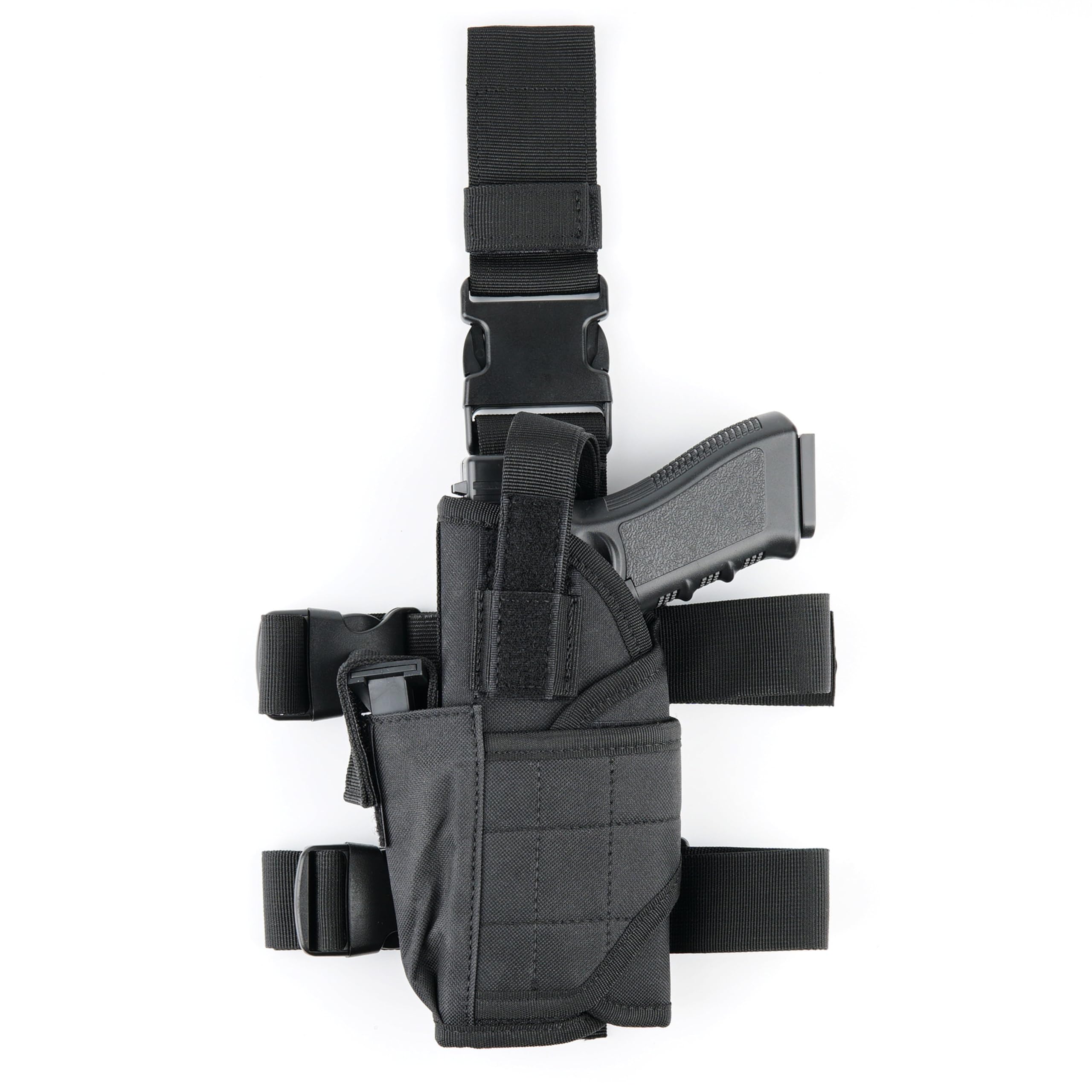 Holster Cuisse Tactique AUGOOL - Étui Pistolet Réglable Pour Airsoft, Chasse, Avec Poche Chargeur