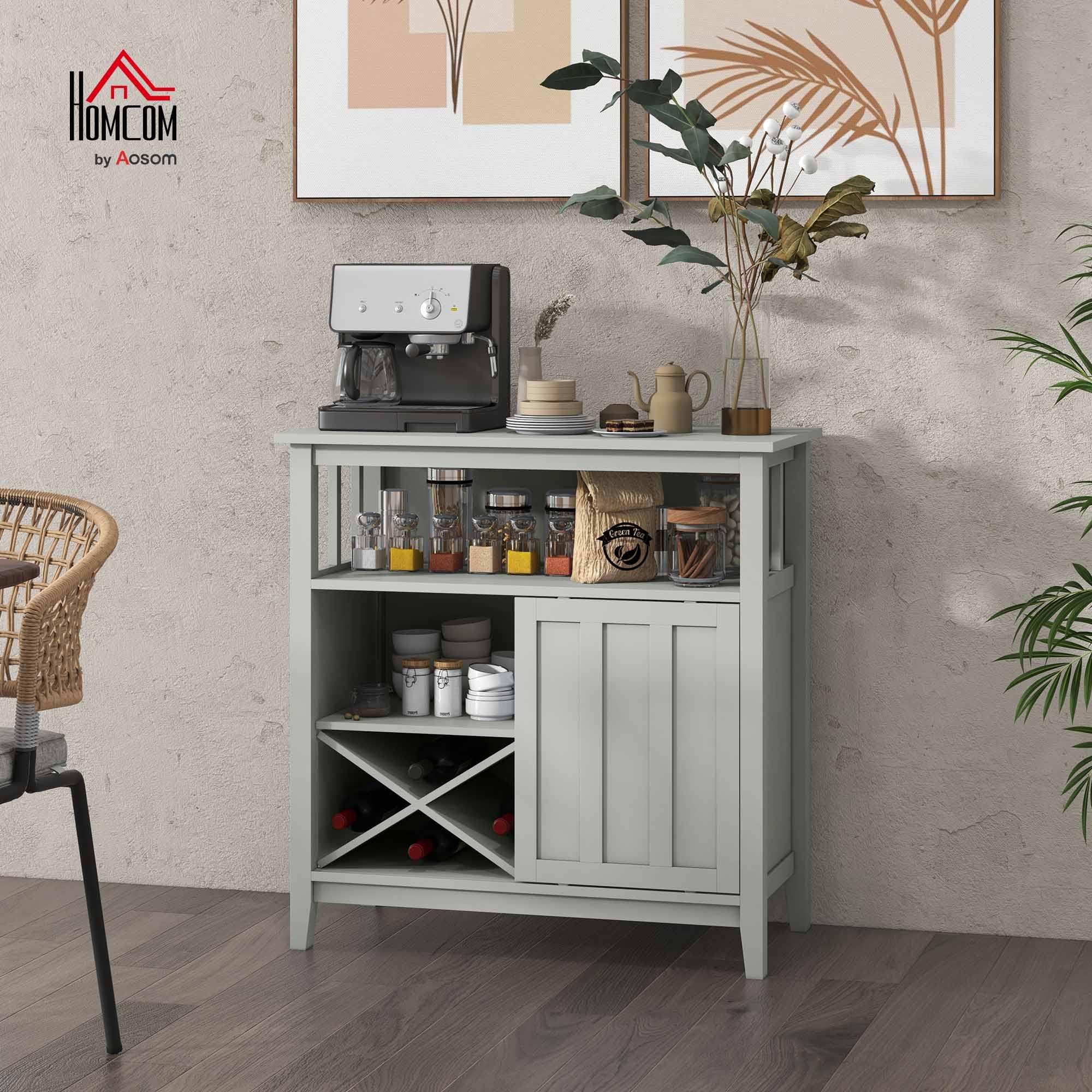 HOMCOM Meuble de Rangement, Buffet Cuisine, avec étagère réglable HOMCOM Meuble de Rangement, Buffet Cuisine, avec étagère réglable