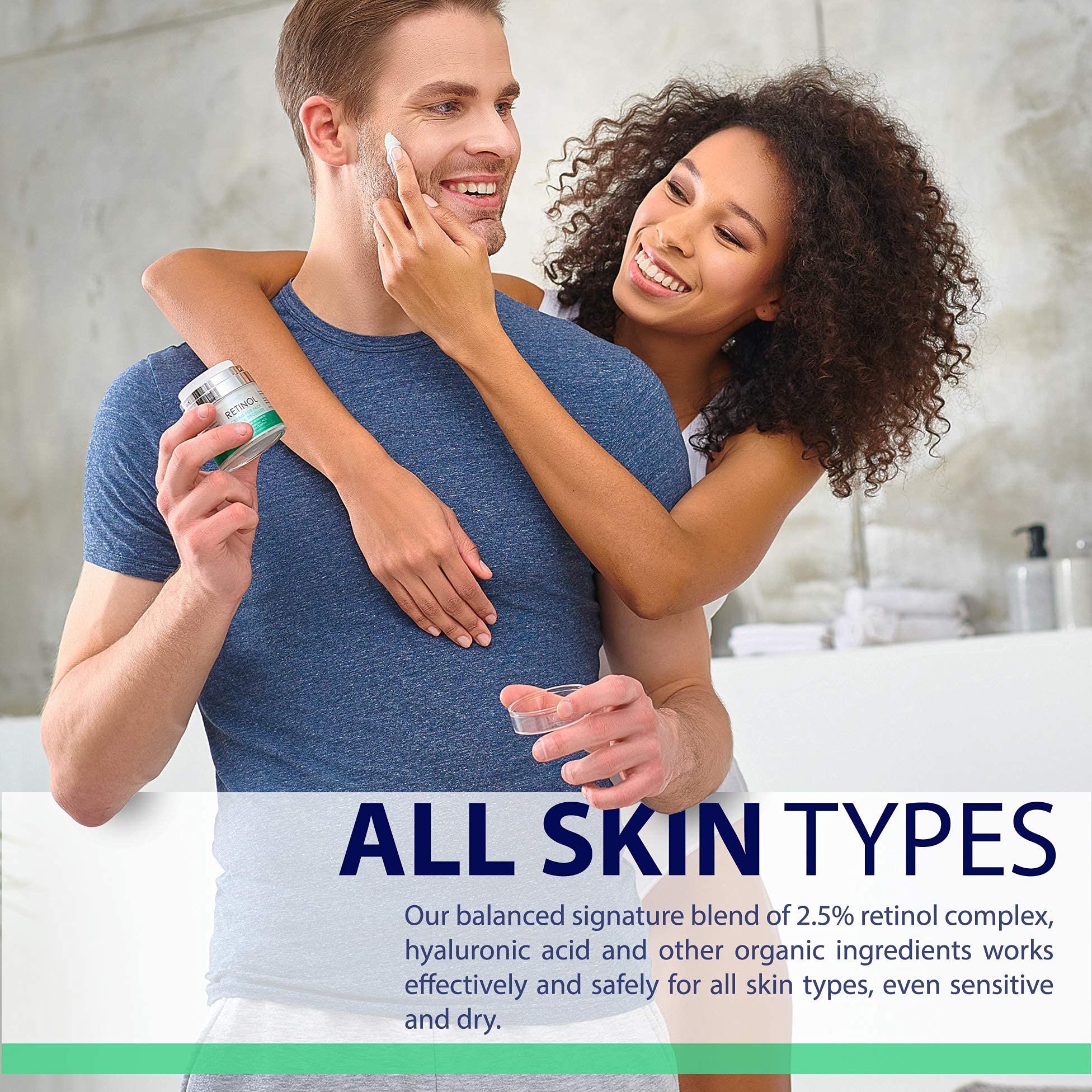 Retinol Cream with Hyaluronic Acid for Dry Skin