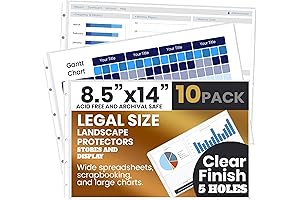 PERFORMORE Legal Size Sheet Protectors 8.5 x 14