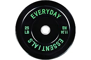 BalanceFrom Bumper Plates Pair in Black: Elevate Your Workouts with Durability and Versatility