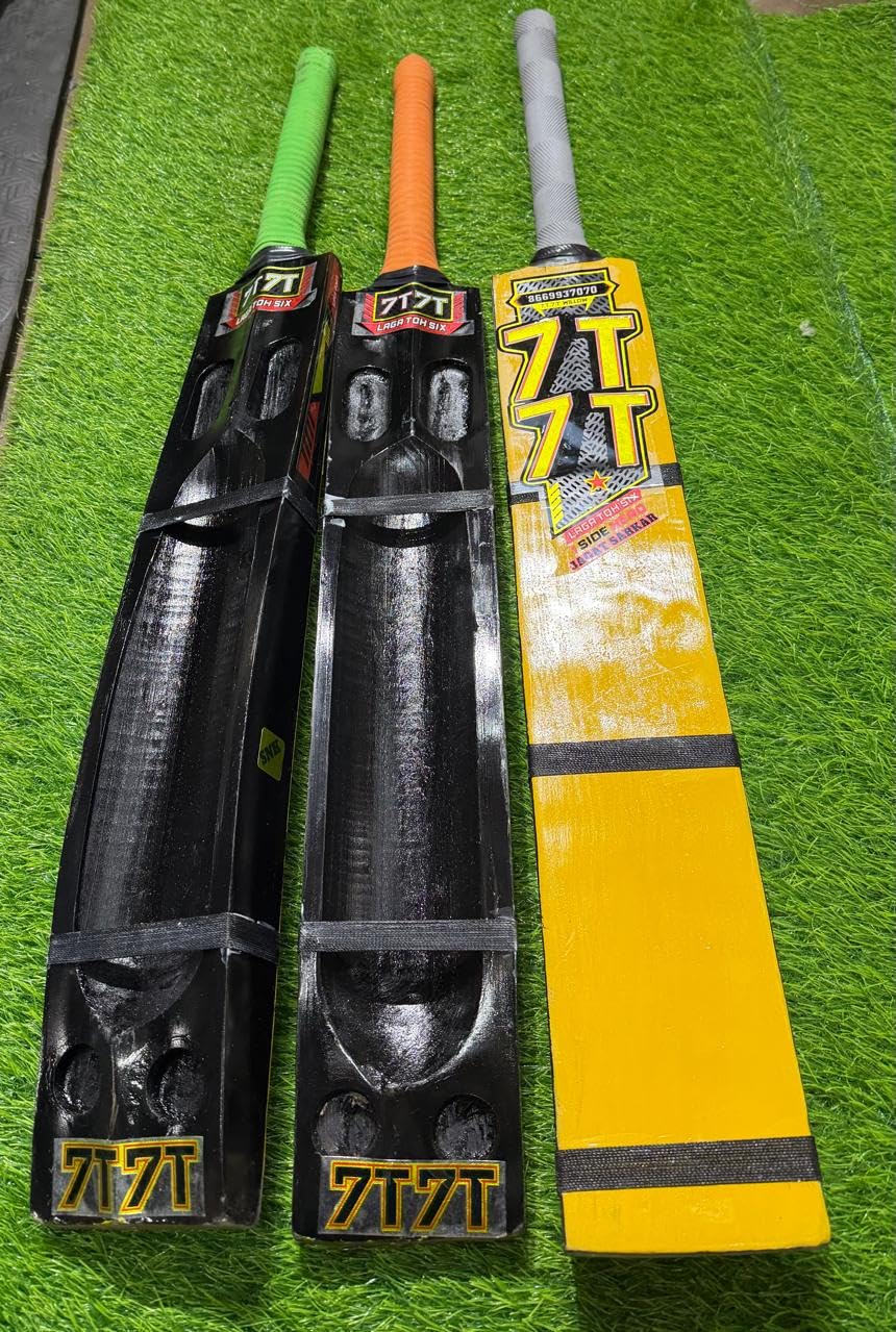 7t7t | Cricket Bat for Hard Tennis | Kashmiri Willow | Hard Build, Tennis-picture-14