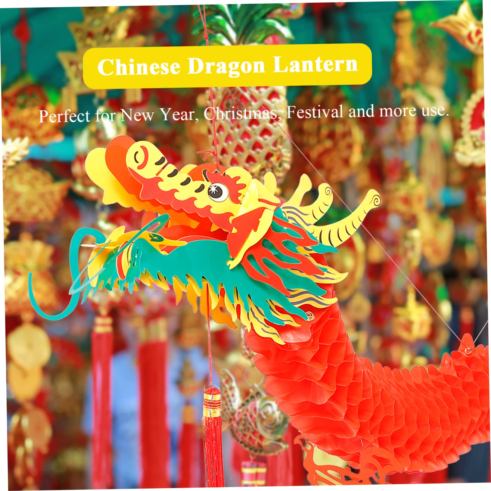 Alipis 10stücke Chinesische Drachen Laterne Für Neujahr Und Festivals Hängende Kunststoff Dekoration Mit Wunderschönem Design Für Festliche Atmosphäre